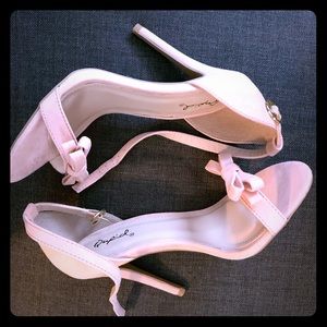 Blush color summer heels/sandals